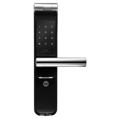 Fechadura Digital YMF 40 Yale Abre Com Biometria E Senha - Trinco Lingueta E Reversível